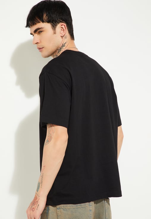 Buy URB_N Men Printed Oversized T-shirt Online at just Rs. 499.0