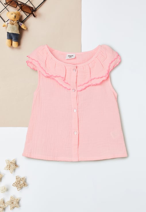 Buy Girls Ruffles Top Online at just Rs. 399.0 - 1000016330242