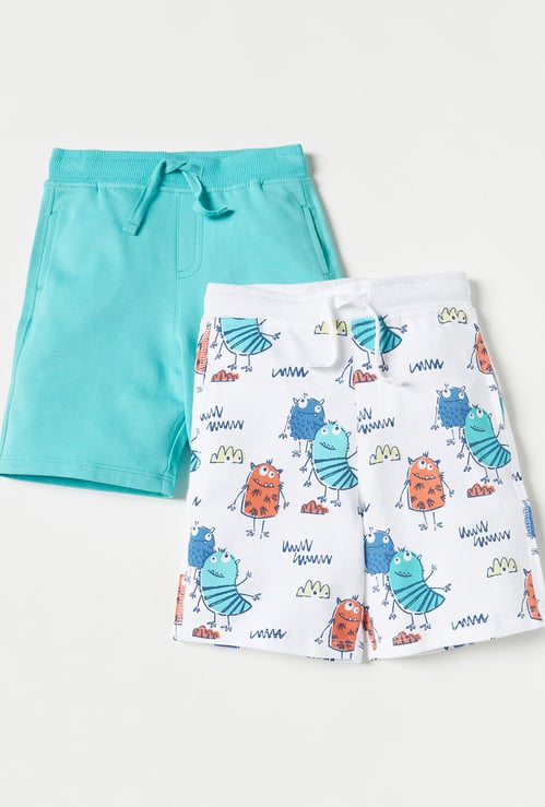 Juniors Assorted Monster Shorts - Set of 2
