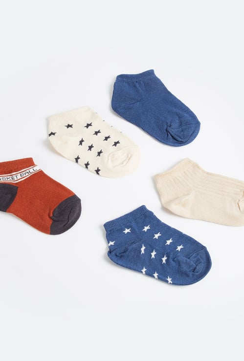 Juniors Assorted Ankle Length Socks - Set of 5