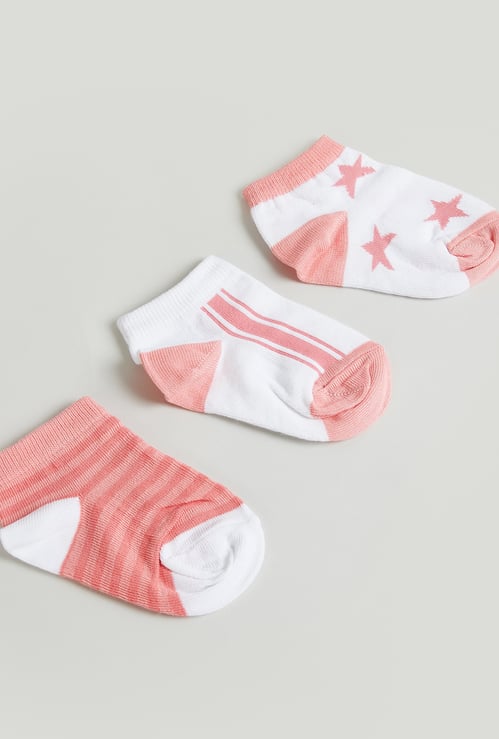 Juniors Assorted Ankle Length Socks - Set of 3