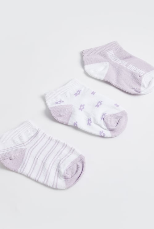 Juniors Assorted Ankle Length Socks - Set of 3