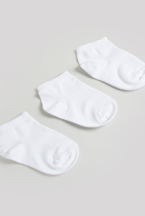 Juniors Solid Ankle Length Socks - Set of 3