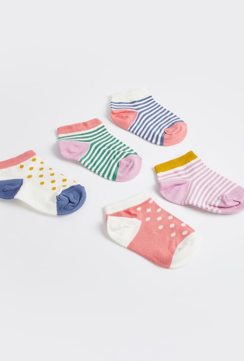Juniors Assorted Ankle Length Socks - Set of 5