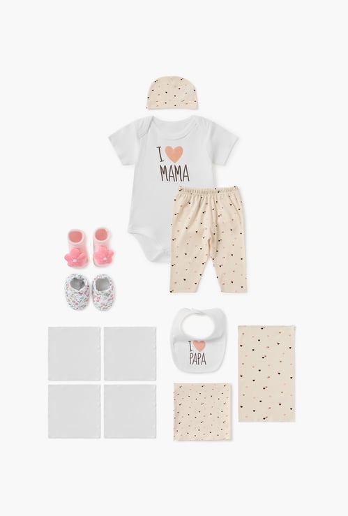 Juniors 12-Piece Heart Print Clothing Gift Set