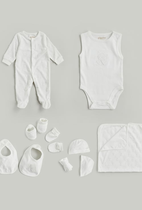 Giggles 12 Piece Embroidered Clothing Gift Set