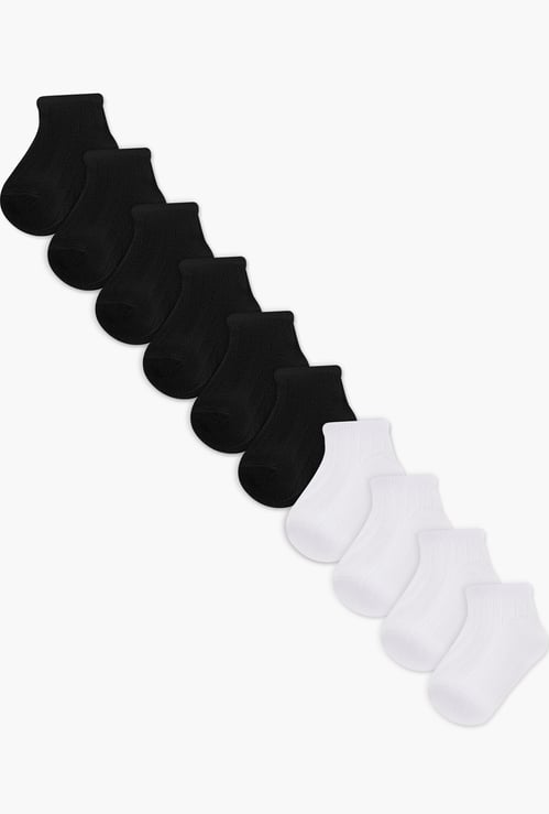 Juniors Assorted Socks Elasticated Hem - Set of 5