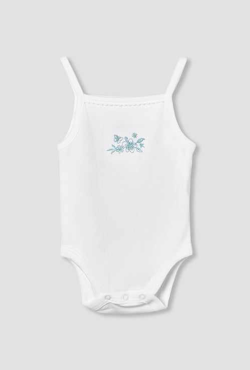 Giggles Floral Embroidered Bodysuit