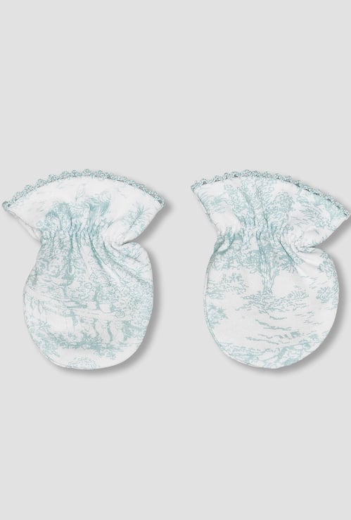 Giggles Printed Mittens