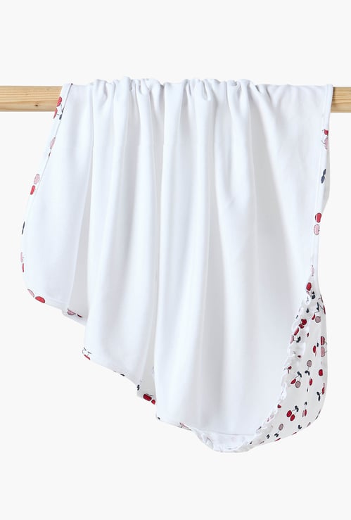 Juniors Cherry Print Receiving Blanket
