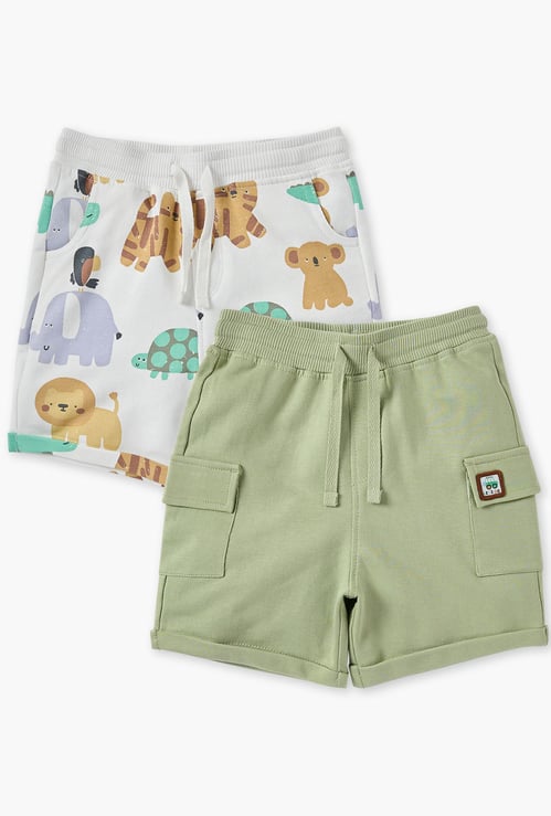 Juniors Assorted Shorts with Drawstring Closure - Set of 2