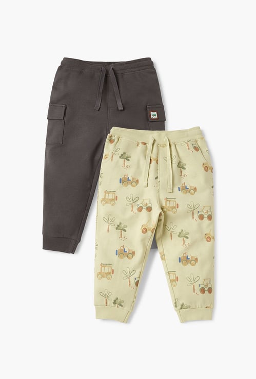 Juniors Assorted Joggers with Drawstring Closure - Set of 2