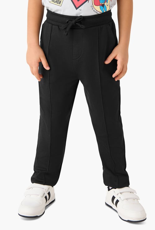 Juniors Solid Joggers with Drawstring Closure