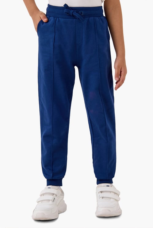 Juniors Solid Joggers with Drawstring Closure and Pockets