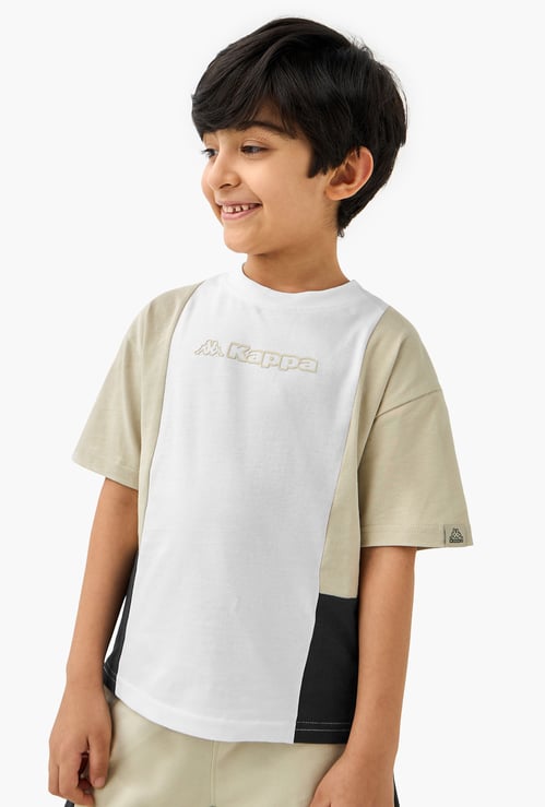 Kappa Colourblocked T-shirt and Shorts Set