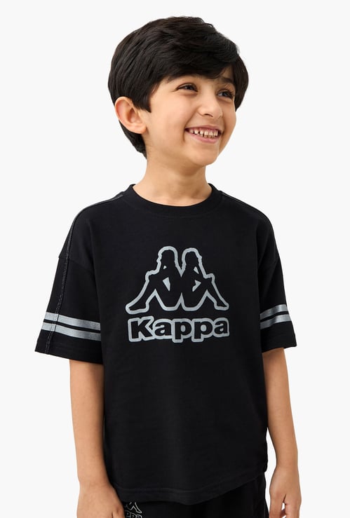 Kappa Logo Print T-shirt and Shorts Set