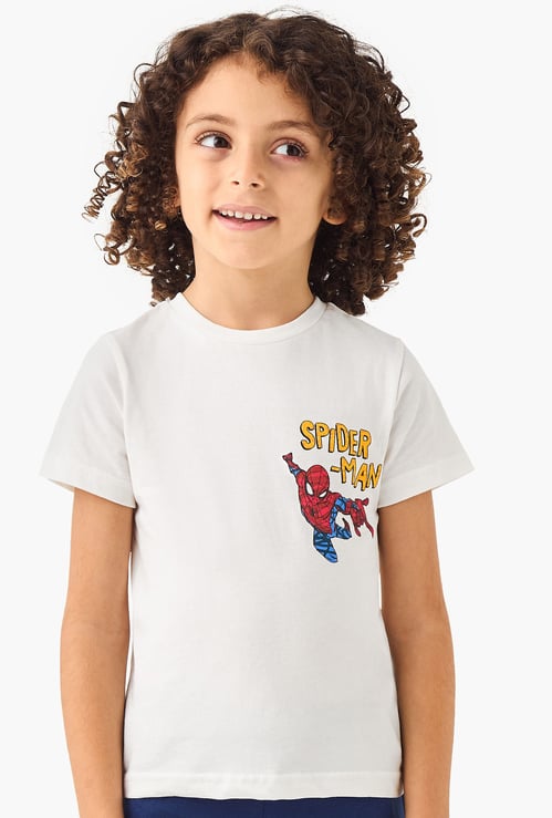 Juniors Spider-Man Print T-shirt and Pyjama Set