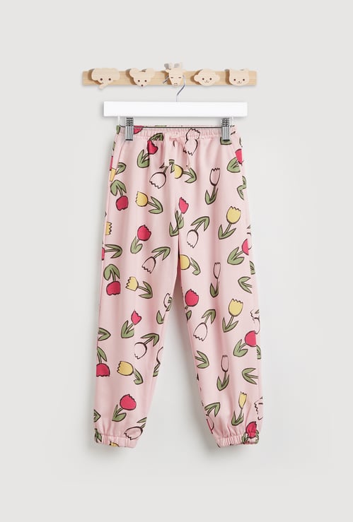 Juniors Floral Print Joggers