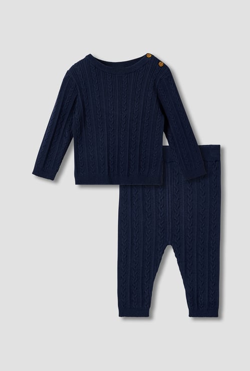 Juniors Knitted Sweater with Pants Set