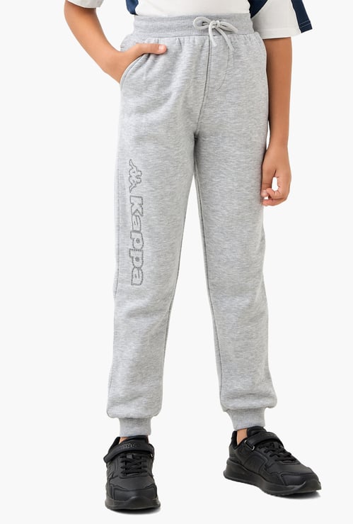 Kappa Logo Print Joggers with Pockets