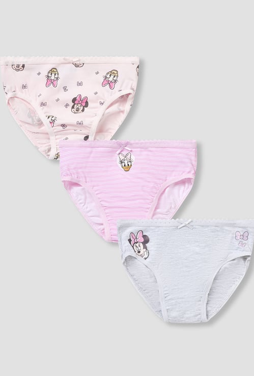 Juniors Minnie Mouse Print Panties - Set of 3