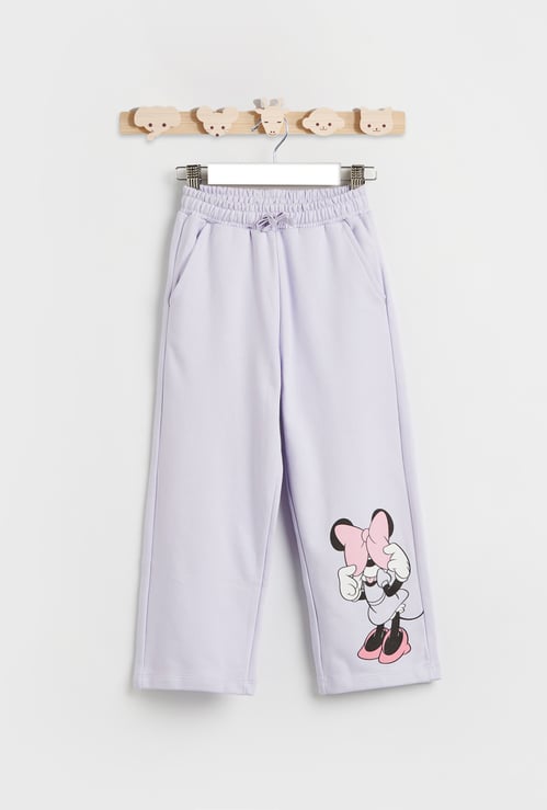 Minnie Mouse Print Joggers with Pockets