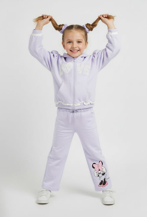 Minnie Mouse Print Joggers with Pockets