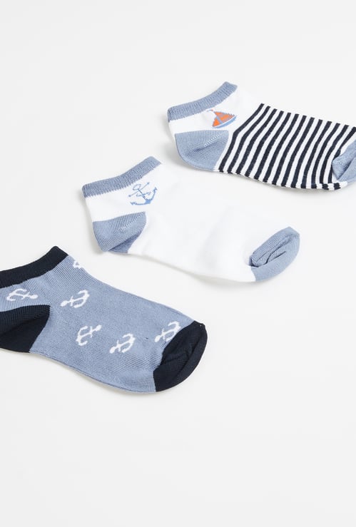 Juniors Assorted Ankle Length Socks - Set of 3