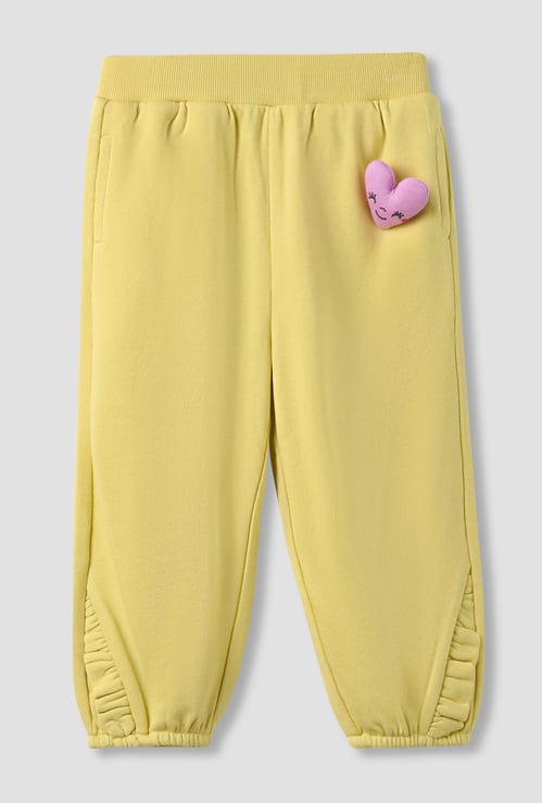 Juniors Heart Applique Elasticated Joggers