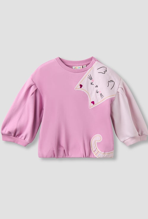 Juniors Applique Sweatshirt