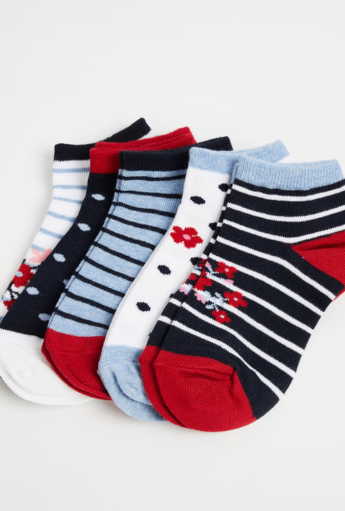 Juniors Assorted Ankle Length Socks - Set of 5