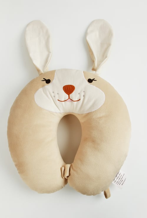 Juniors Bunny Applique Neck Pillow