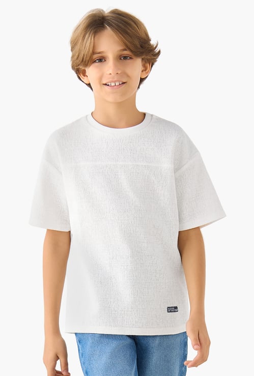 Juniors Textured T-shirt