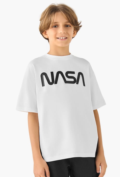 Juniors NASA Printed T-shirt
