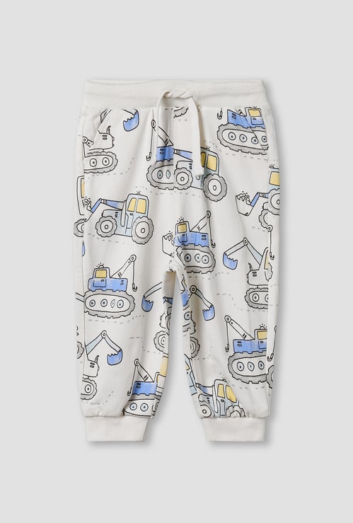 Juniors Vehicle Print Joggers with Drawstring Waistband