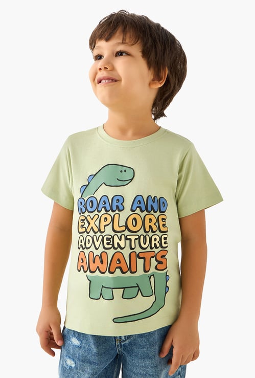 Juniors Dinosaur Print T-shirt