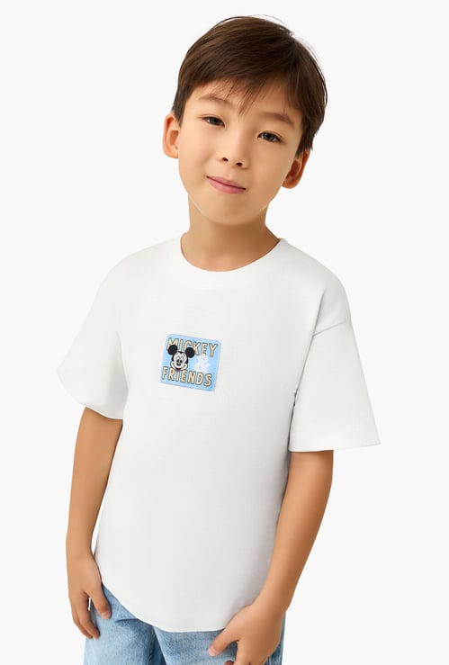 Juniors Mickey Mouse and Friends Print T-shirt