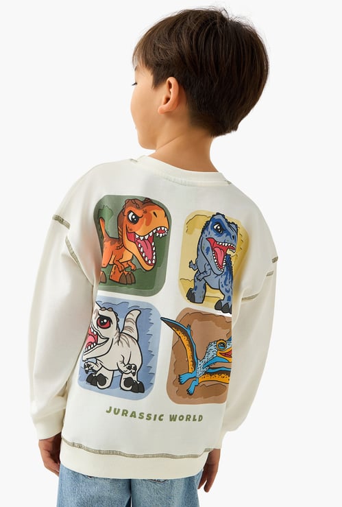 Juniors Jurassic World Print Sweatshirt