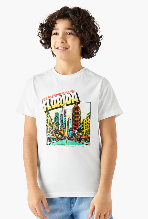 Juniors Graphic Print T-shirt