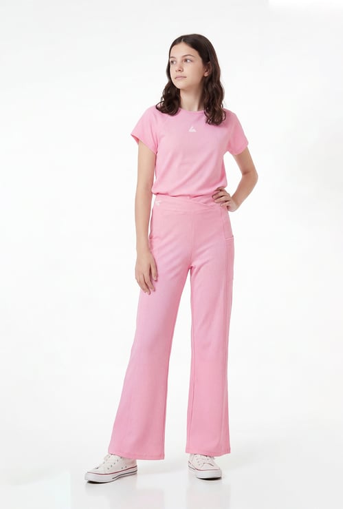 Junior Sports Ribbed Flared Trousers