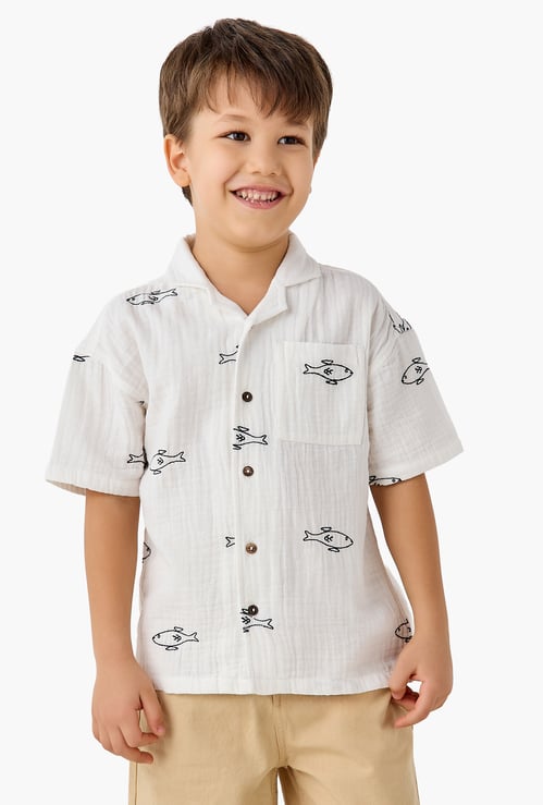 Juniors Embroidered Shirt