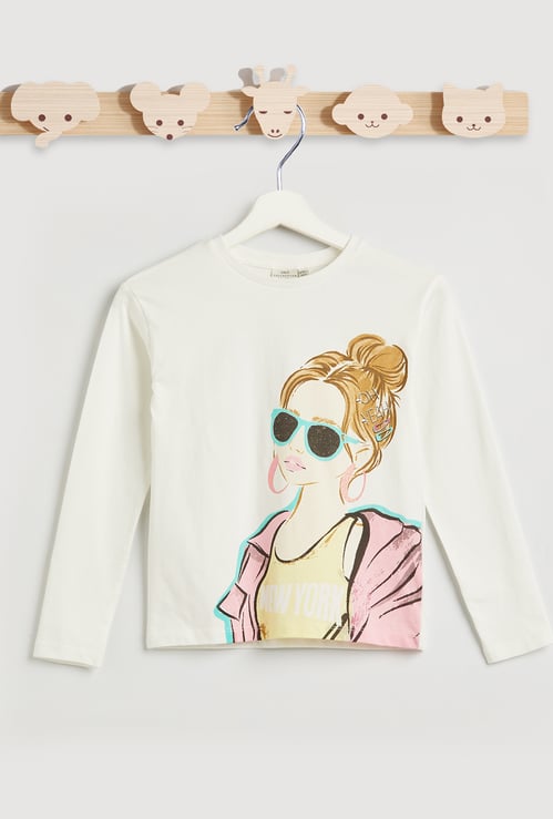 Juniors Graphic Print T-shirt