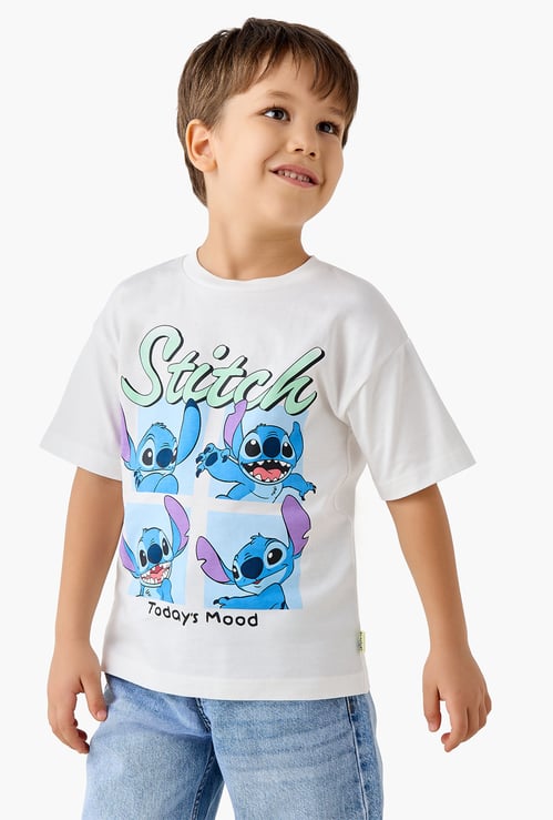 Juniors Stitch Print T-shirt