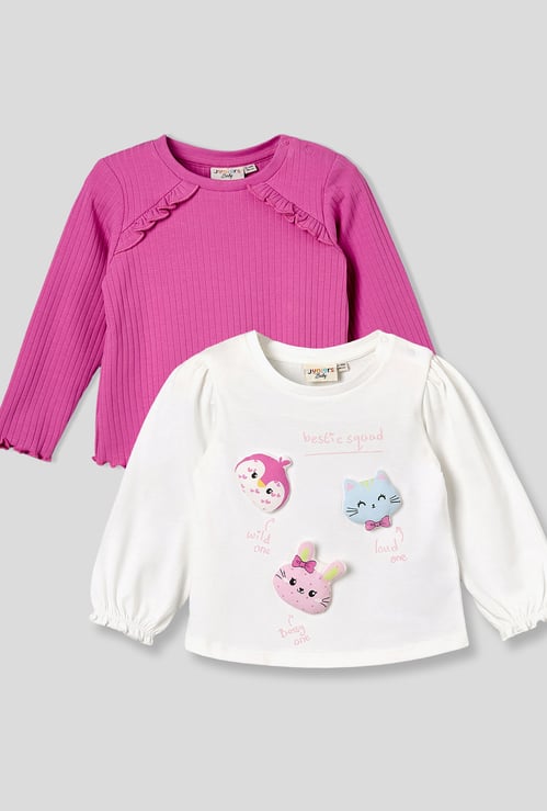 Juniors Assorted Long Sleeves Tops - Set of 2