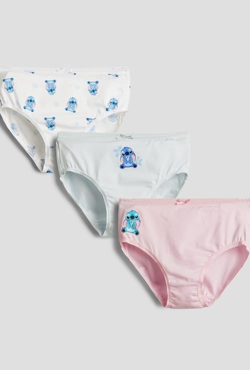 Juniors Stitch Print Panties - Pack of 3