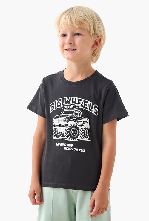 Juniors Truck Print T-shirt