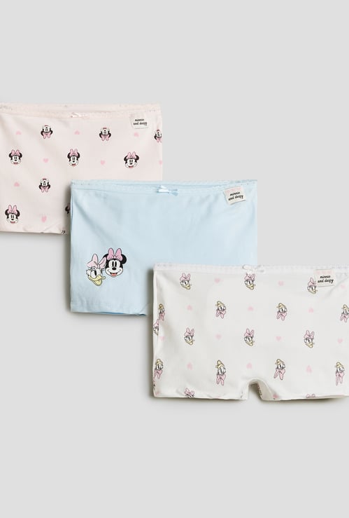Juniors Minnie Mouse Print Boy Shorts