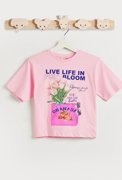 Juniors Graphic Print T-shirt