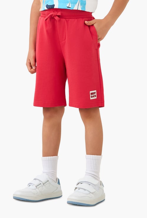 Juniors Applique Detail Shorts with Elasticated Waistband