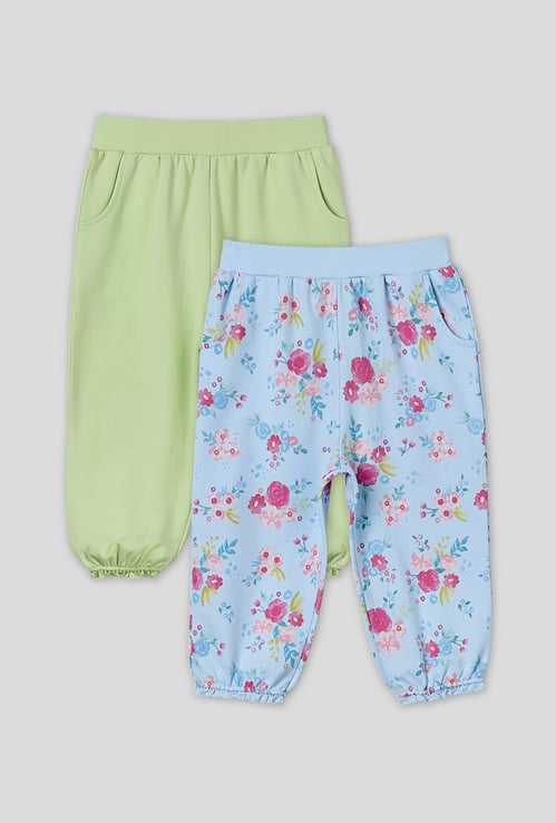 Juniors Assorted Joggers with Elasticated Waistband - Set of 2